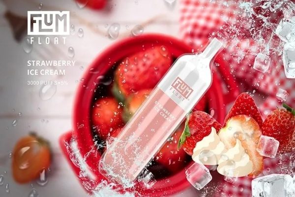 Flum Pebble Strawberry Ice Cream