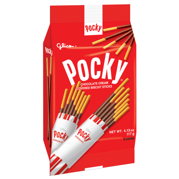 Pocky Chocolate Cream Covered Biscuit Sticks 4.13oz(117g) 9 Packs