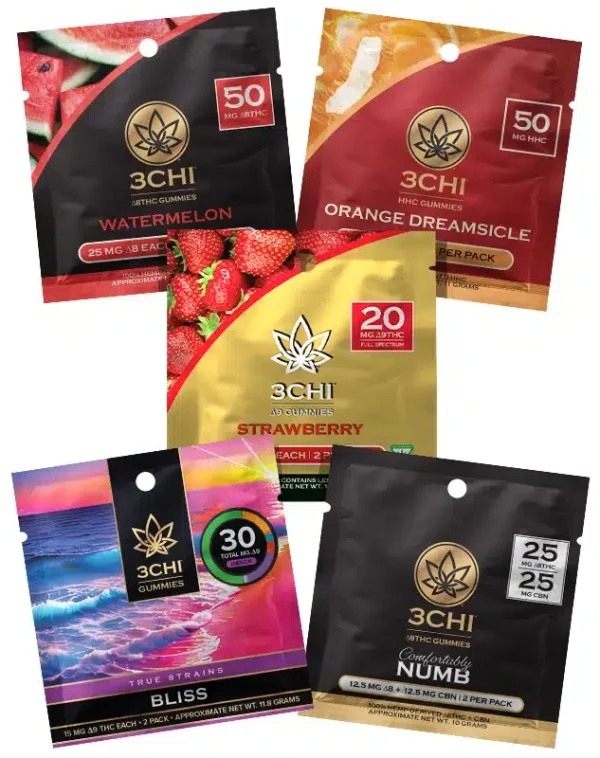 5-Pack Best-Selling THC Gummies Sampler