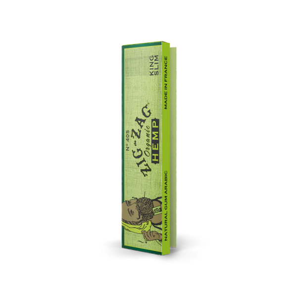 Zig Zag Ultra Thin Unbleached Natural Gum Arabic Organic Hemp - 24 In Box