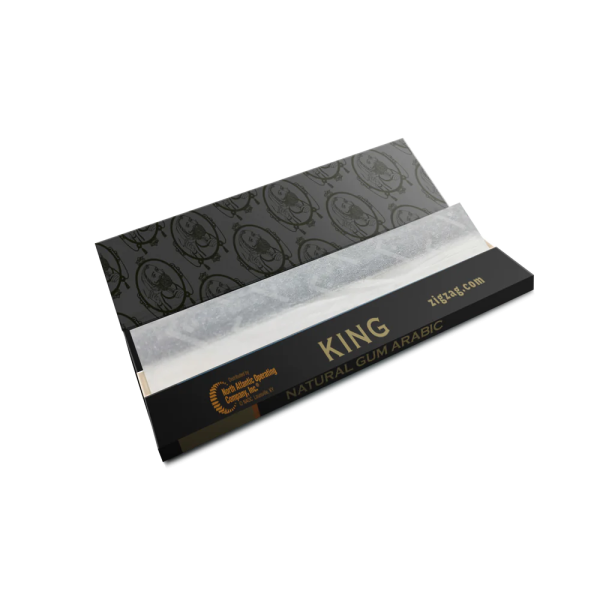 Zig Zag Black Box - 32 Leaves Papers Per Pack - King Size Rolling - 24 Counts Per Box